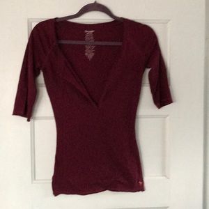 Maroon 3/4. Abercrombie size small.